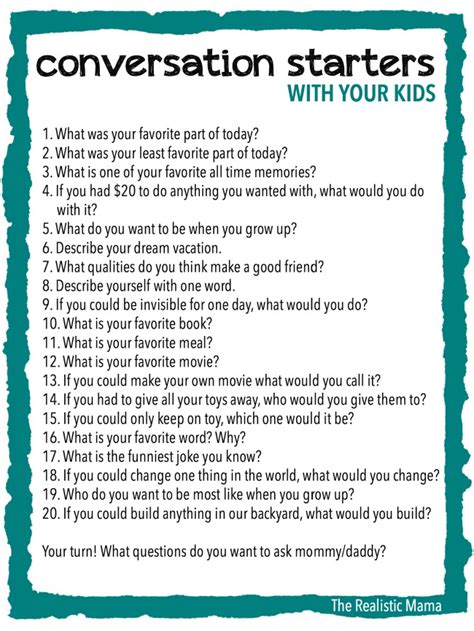 20 Questions: Conversation Starter Game .